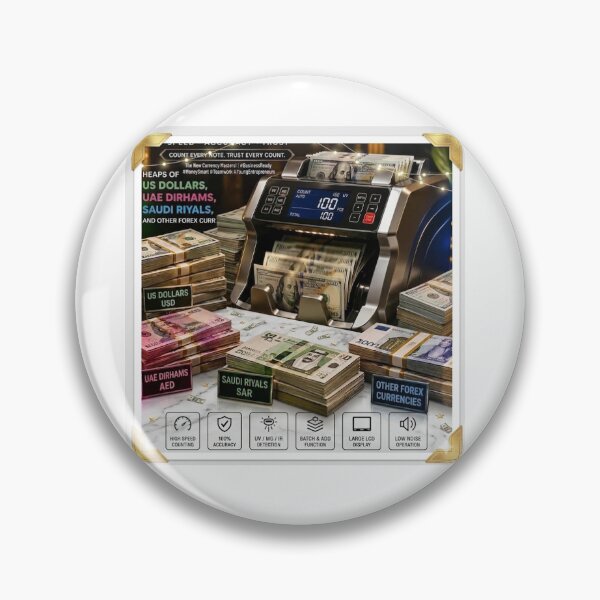 Item preview, ?️ Title  Currency Counter Machine Business Wall Art | Money Counting Machine Print | Finance Office Decor | Banking & Forex Workspace Artwork designed and sold by PrintableArt123.
