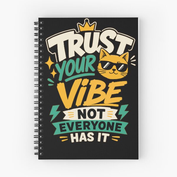 Item preview, Trust Your Vibe, Not Everyone Has It – Cool Cat Retro Typography Vector Design designed and sold by Huddy-clothes.