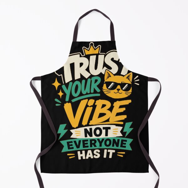 Item preview, Trust Your Vibe, Not Everyone Has It – Cool Cat Retro Typography Vector Design designed and sold by Huddy-clothes.