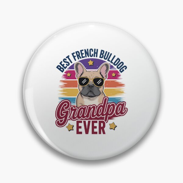 Item preview, Best French Bulldog Grandpa Ever Retro Dog Lover Gift designed and sold by SoyLamderma.