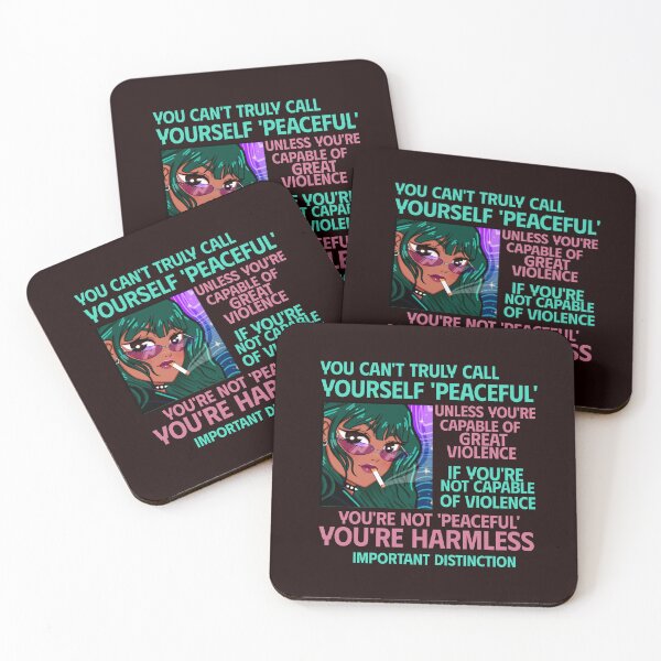 Item preview, YOU CAN'T TRULY CALL YOURSELF PEACEFUL | YOU'RE HARMLESS | CORE INSIGHTS SERIES — IMPORTANT DISTINCTION EDITION designed and sold by WitLounge.