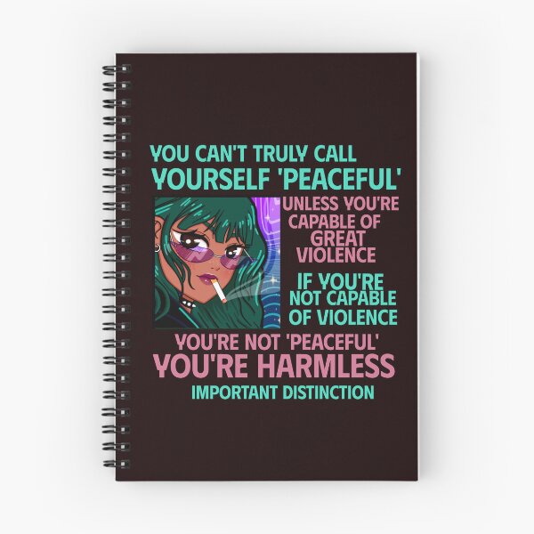 Item preview, YOU CAN'T TRULY CALL YOURSELF PEACEFUL | YOU'RE HARMLESS | CORE INSIGHTS SERIES — IMPORTANT DISTINCTION EDITION designed and sold by WitLounge.