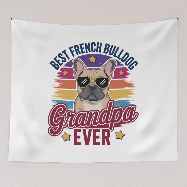 Item preview, Best French Bulldog Grandpa Ever Retro Dog Lover Gift designed and sold by SoyLamderma.