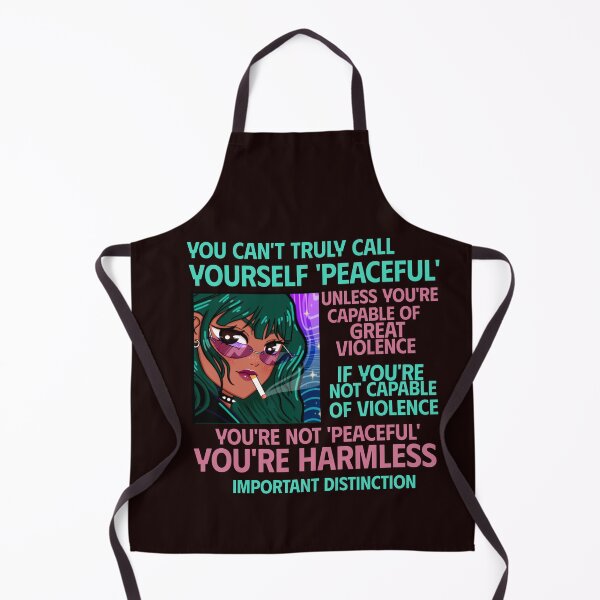 Item preview, YOU CAN'T TRULY CALL YOURSELF PEACEFUL | YOU'RE HARMLESS | CORE INSIGHTS SERIES — IMPORTANT DISTINCTION EDITION designed and sold by WitLounge.