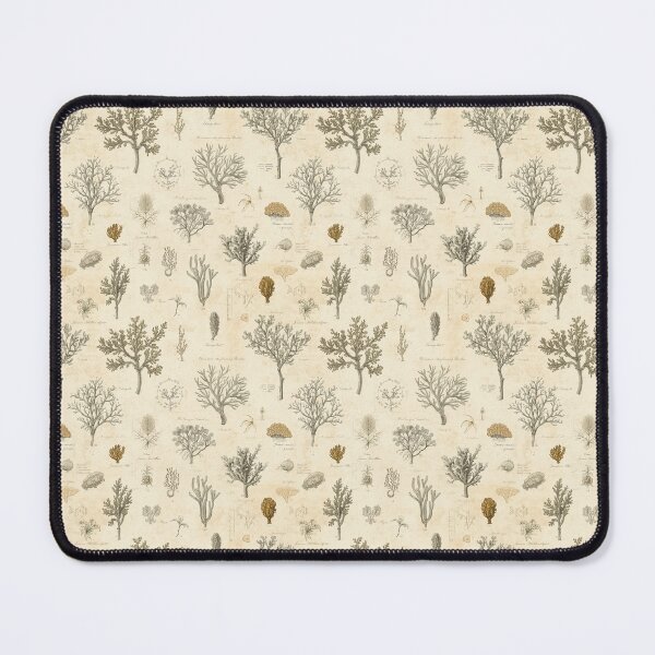 Item preview, Vintage Marine Botanical Pattern | Seaweed, Mushroom, Kelp & Coral Reef Seamless Ocean Nature Print | Coastal Nautical Design designed and sold by DreamyDesert.