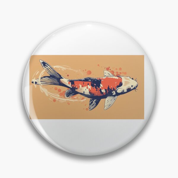 Item preview, apanese Koi Fish Wall Art | Vintage Ink Style Koi Illustration | Zen Aquatic Decor | Oriental Nature Print | Lucky Koi Artwork designed and sold by PrintableArt123.