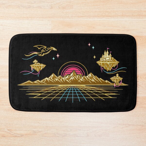 Item preview, Minimalist Synthwave Fantasy Realm Line Art designed and sold by KungPowUnicorn.