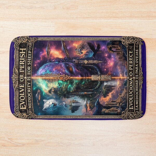 Item preview, Evolve or Perish | Cosmic Alien Philosophy Dark ET Cosmic Art designed and sold by Alchemy Forge.