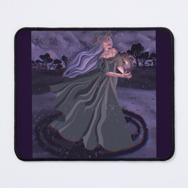 Item preview, Winter Witch Performing Yule Ritual designed and sold by TheMossAndMermaid.