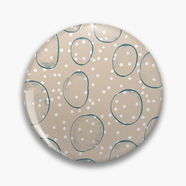 Item preview, Blue Bubbles and Polka Dots on a Beige Background designed and sold by Skayana.