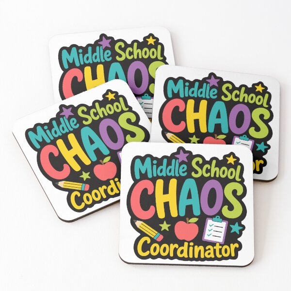 Item preview, Funny Middle School Teacher Chaos Coordinator designed and sold by officinelala.