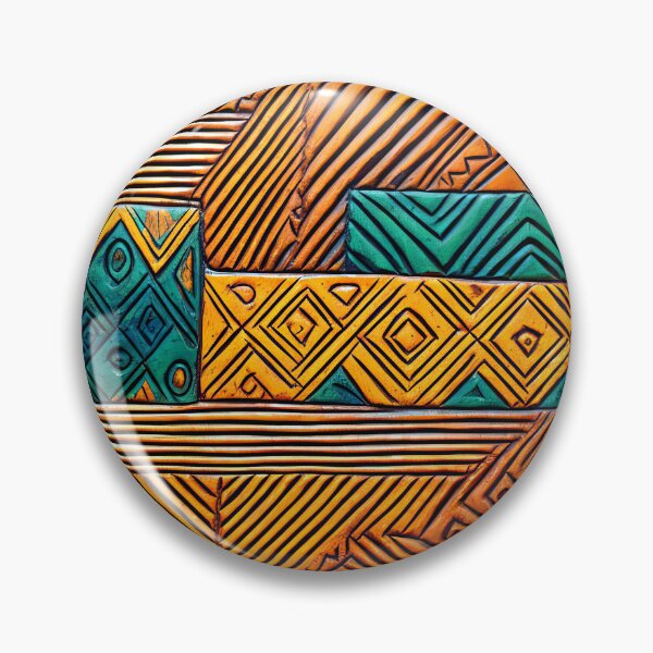 Item preview, Southwest Native American Aztec-Style Earth Tone Pattern designed and sold by DEC02.