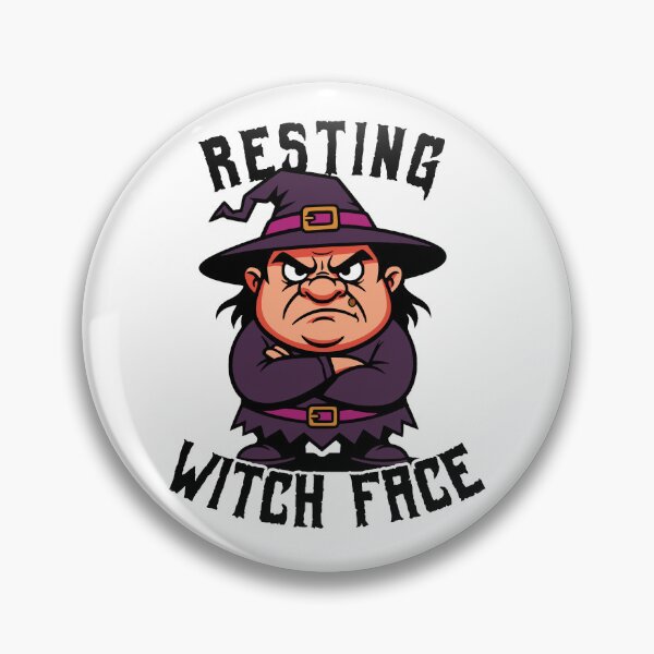 Item preview, Resting Witch Face Funny Halloween Witch Cartoon Gift designed and sold by Chrono Design Workx.