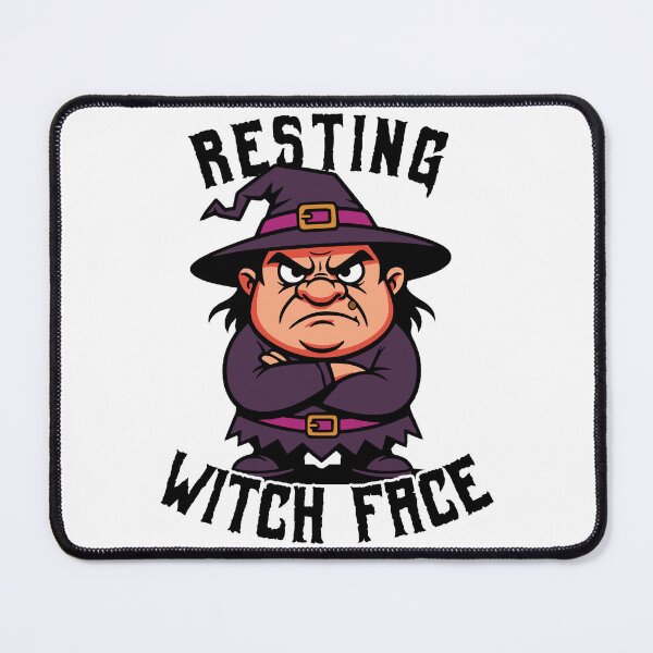 Item preview, Resting Witch Face Funny Halloween Witch Cartoon Gift designed and sold by Chrono Design Workx.