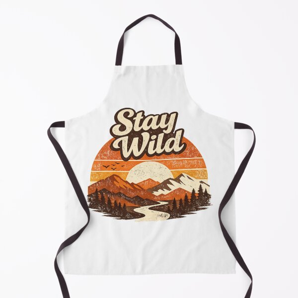 Item preview, Stay Wild – Vintage Sunset Mountain Adventure T-Shirt Design designed and sold by Lotus Girl .
