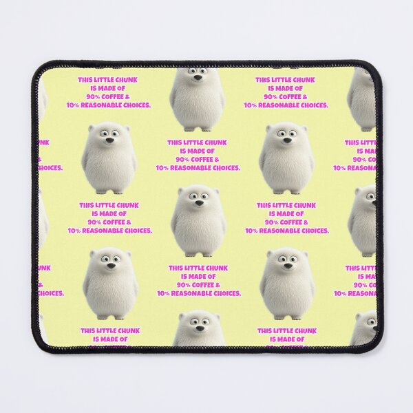 Item preview, Coffee Junkie Polar Bear Saying for Morning Grumps designed and sold by Mauswohn.