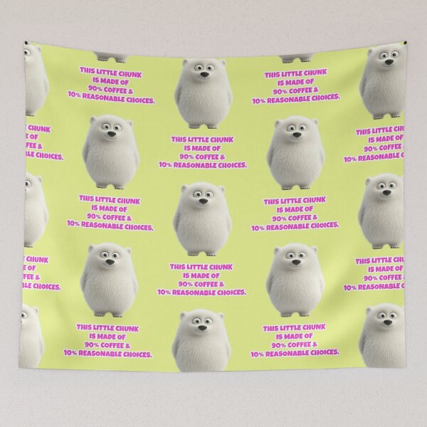 Item preview, Coffee Junkie Polar Bear Saying for Morning Grumps designed and sold by Mauswohn.