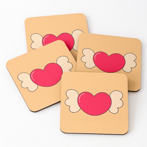 Item preview, Cute Red Heart with Angel Wings designed and sold by ubborn.