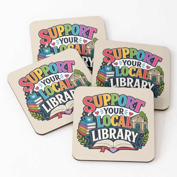 Item preview, Support Your Local Library designed and sold by Myra365Art.
