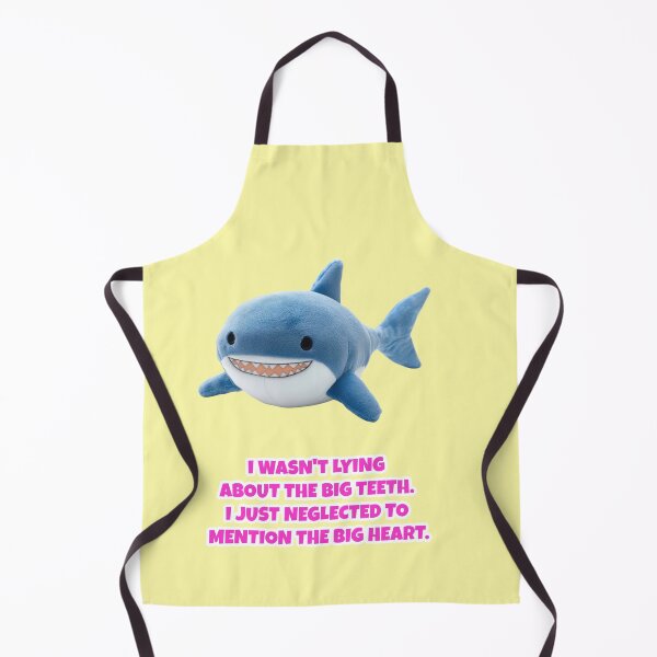 Item preview, Big teeth, soft heart, shark meme quote designed and sold by Mauswohn.