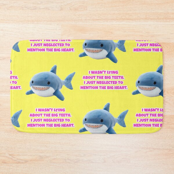 Item preview, Big teeth, soft heart, shark meme quote designed and sold by Mauswohn.