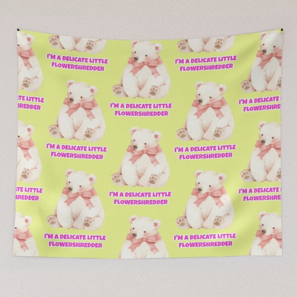 Item preview, Delicate bear as a wild flower destroyer saying designed and sold by Mauswohn.