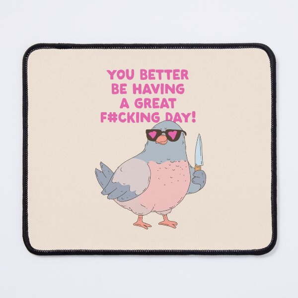 Item preview, Sassy Pigeon With Knife designed and sold by Jess.a.creates.