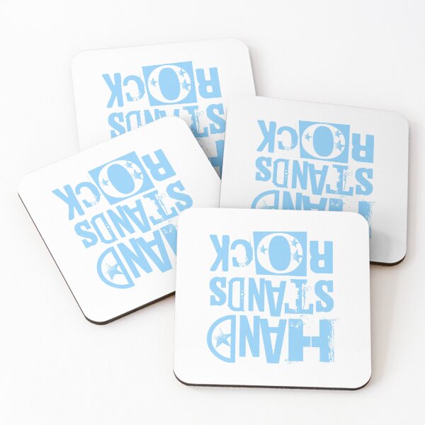 Item preview, Hand Stands Rock light blue designed and sold by AhelloRose.