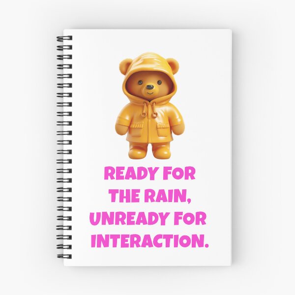Item preview, Bear in a raincoat against social contacts (saying) designed and sold by Mauswohn.
