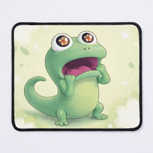 Item preview, Do You Wuv Me? Cute Green Lizard Cartoon | Kawaii Pastel Love Meme | Adorable Reptile Illustration designed and sold by Dyan4.