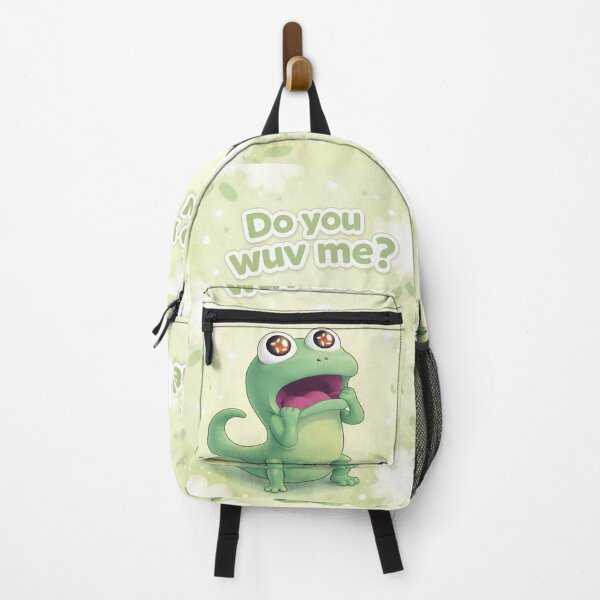 Item preview, Do You Wuv Me? Cute Green Lizard Cartoon | Kawaii Pastel Love Meme | Adorable Reptile Illustration designed and sold by Dyan4.