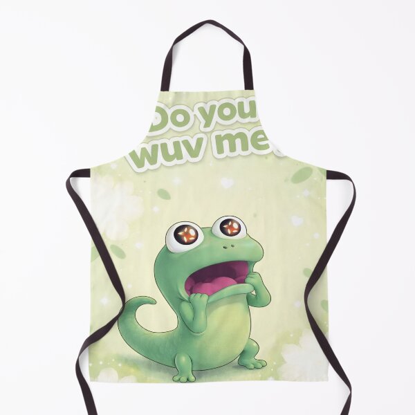 Item preview, Do You Wuv Me? Cute Green Lizard Cartoon | Kawaii Pastel Love Meme | Adorable Reptile Illustration designed and sold by Dyan4.