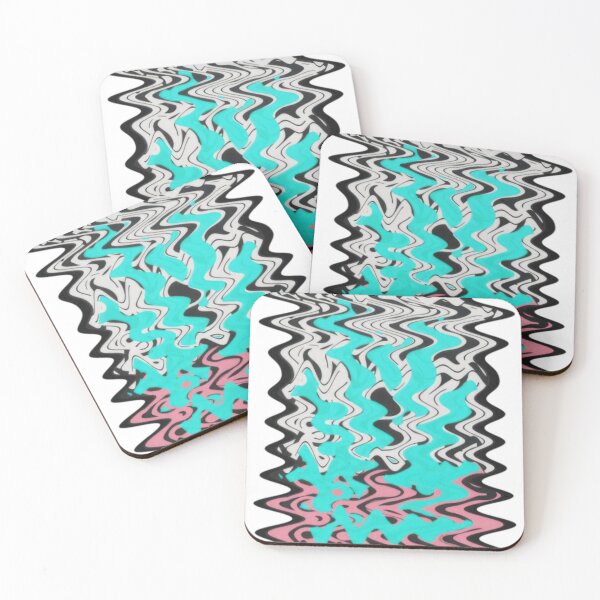 Item preview, Static Frequency – Glitch Wave Abstract Art designed and sold by sonlehuyak.