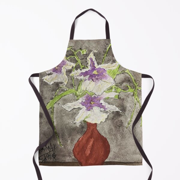 Item preview, Purple Orchids in Rustic Red Vase designed and sold by DenizNasif.