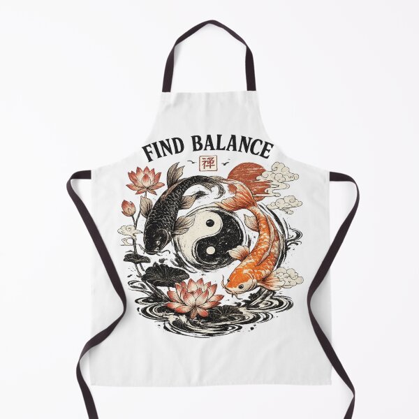 Item preview, Find Balance – Koi Fish Yin Yang Zen T-Shirt Design designed and sold by Lotus Girl .