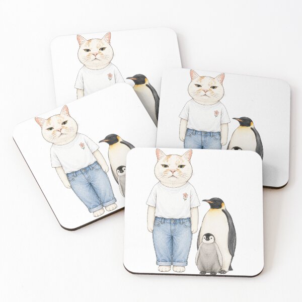Item preview, The Cat and the Penguins designed and sold by Komatoya.