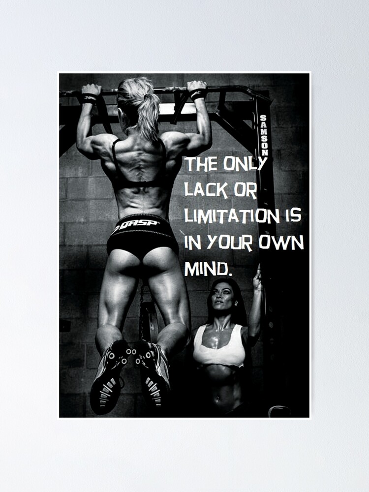 Photo Fitness motivation quote poster