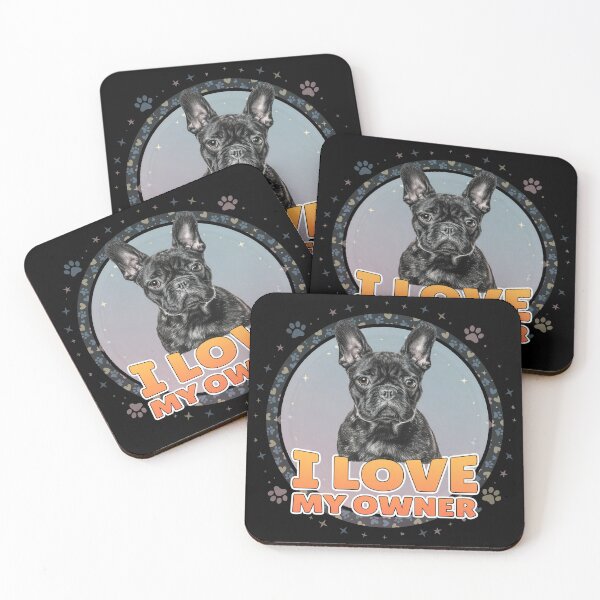 Item preview, French Bulldog I Love My Owner Pet Dog Graphic designed and sold by SoyLamderma.