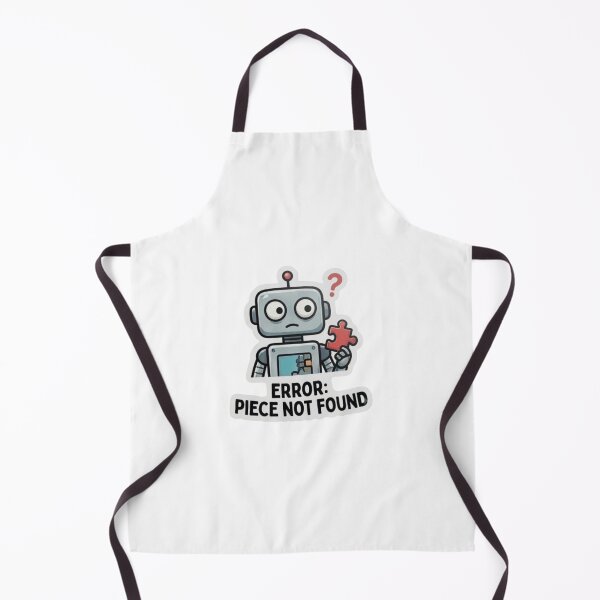 Item preview, Error: Piece Not Found Funny Robot Sticker | Cute Programmer & Tech Geek Design designed and sold by Shree shyam khatu ji.