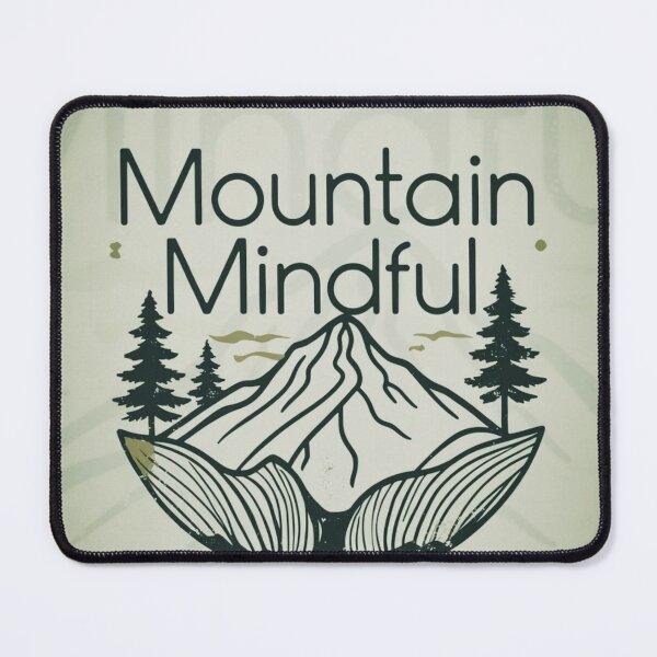 Item preview, Mountain Mindful 2 (evergreen) designed and sold by WeaveSphere.