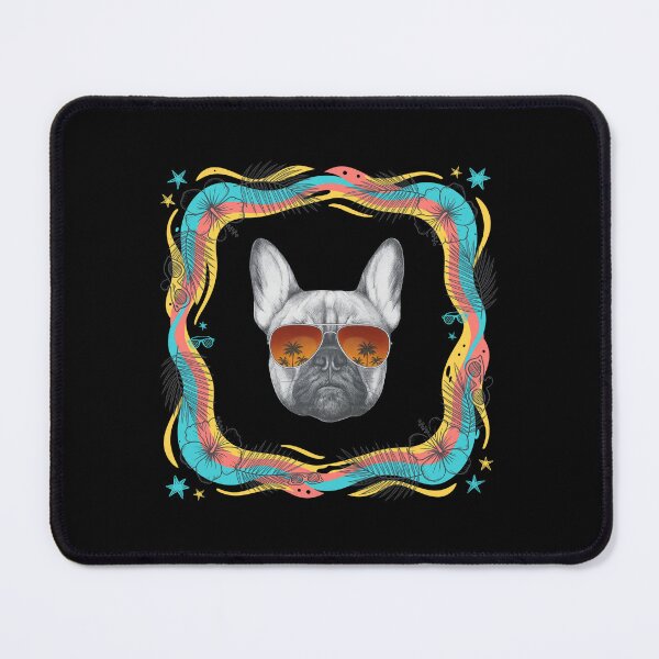 Item preview, Frenchie Shades Sunset Sketch Graphic designed and sold by SoyLamderma.