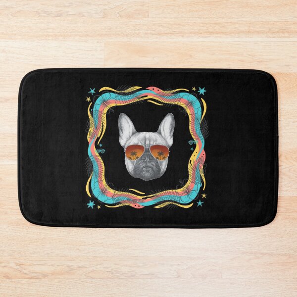 Item preview, Frenchie Shades Sunset Sketch Graphic designed and sold by SoyLamderma.