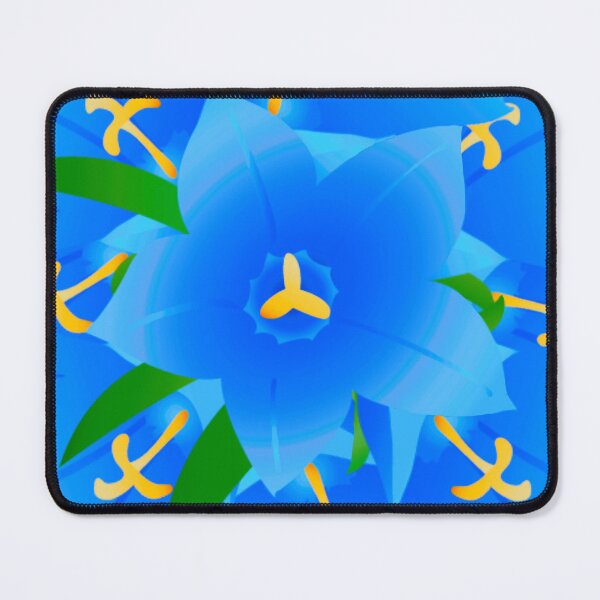 Item preview, Minimalist Gentian Flower Line Art/ Blue Botanical Drawing/ Alpine Floral Print designed and sold by FineLineBotanical .