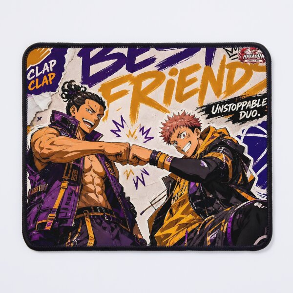 Item preview, Best Friends Streetwear Anime Style | Urban Duo Graffiti Poster | Retro Hip Hop Manga Aesthetic designed and sold by Dyan4.