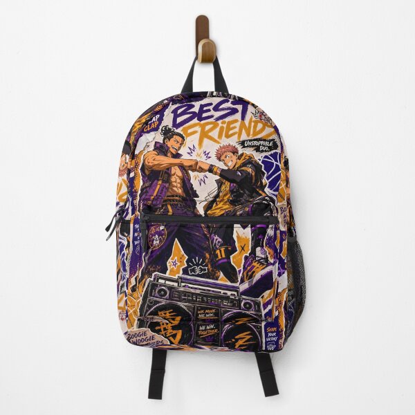 Item preview, Best Friends Streetwear Anime Style | Urban Duo Graffiti Poster | Retro Hip Hop Manga Aesthetic designed and sold by Dyan4.