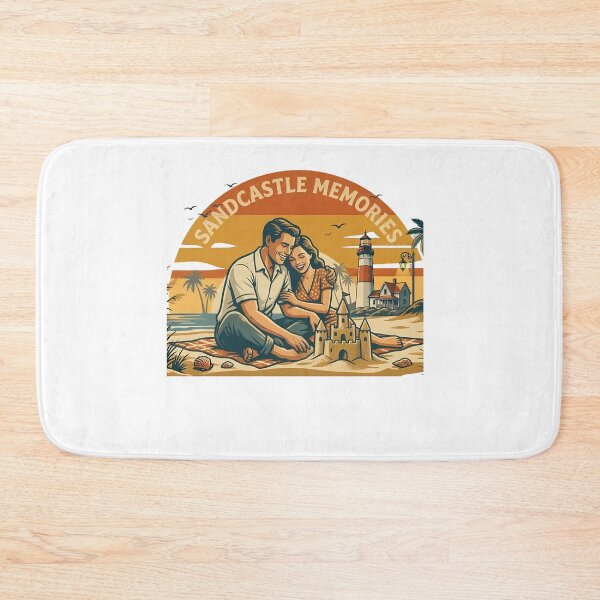 Item preview, Sandcastle Memories Anniversary Beach Trip Gift for Couples designed and sold by OliviaHayesArt.