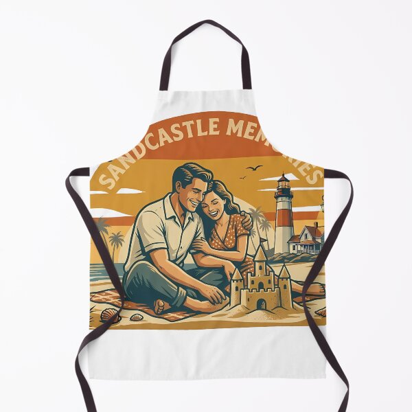 Item preview, Sandcastle Memories Anniversary Beach Trip Gift for Couples designed and sold by OliviaHayesArt.