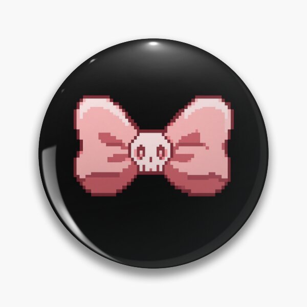 Item preview, Pixel Pink Skeleton Bow designed and sold by tamsclub.