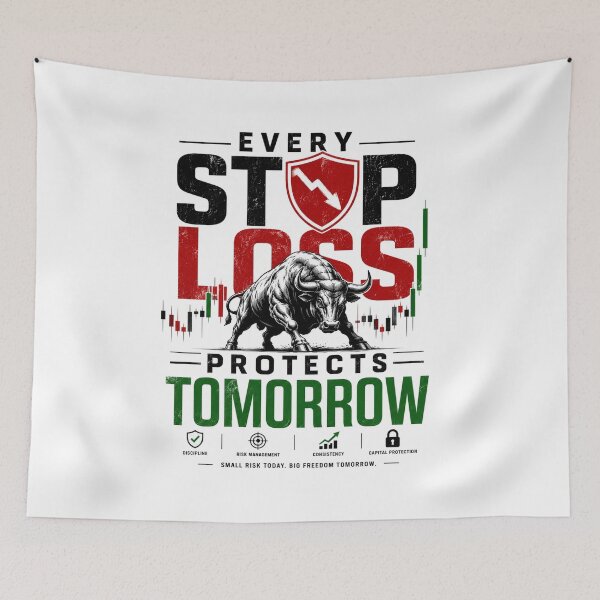 Item preview, Every Stop Loss Protects Tomorrow | Forex Trading Motivation | Risk Management Trader Quote designed and sold by PipForgeStudio .