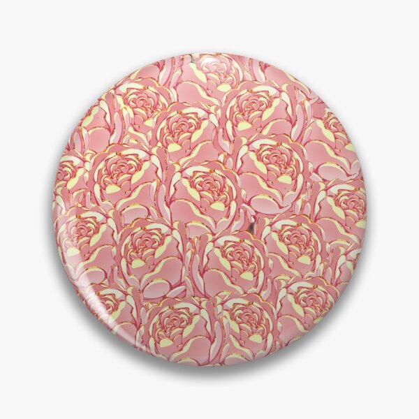 Item preview, Minimalist pink peony bouquet circle/botanical floral cluster / cottage core line art print designed and sold by Rare Botanical .